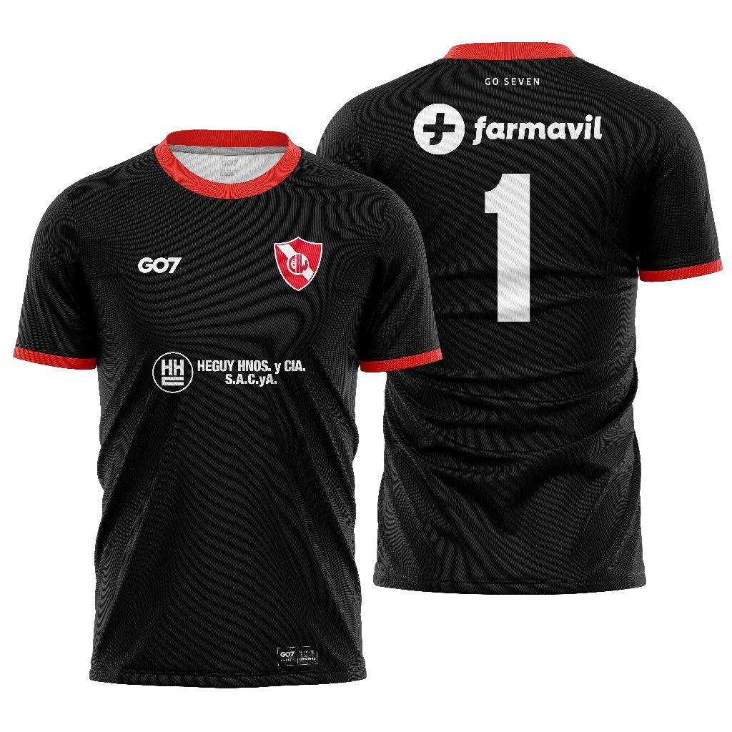 CAMISETA NEGRA ARQUERO (CON NUMERO)