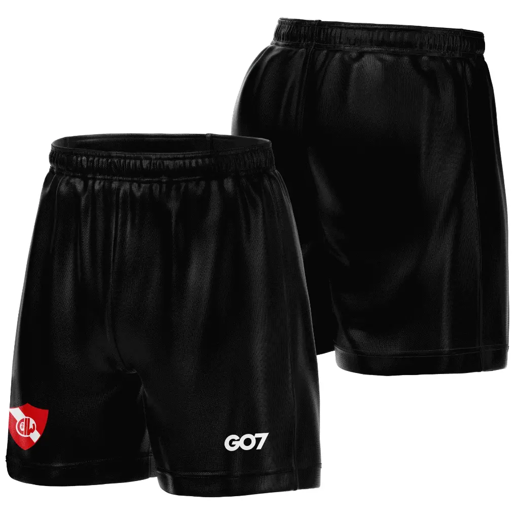 SHORT CON RECORTE LATERAL NEGRO